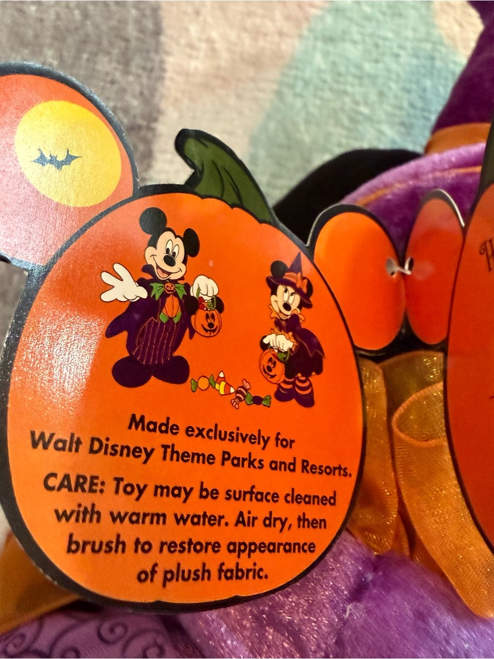 Vintage Walt Disney World 2008 Happy Halloween Minnie Mouse Plush - Picture 9 of 10